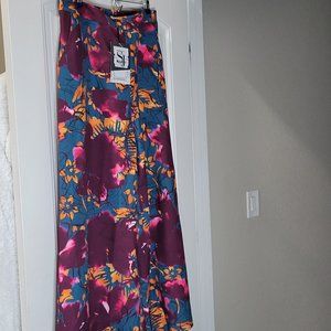 Sassy Jones Tegan Pants Teal/Plum Size XL - NWT